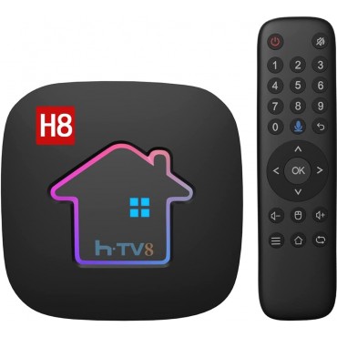 HTV 8 Brazil TV Box 2025, Brasil HTV Subscription, HTV Box 4K HDR Image Android 11 TV Box with All Channels H8 Streaming Media Players